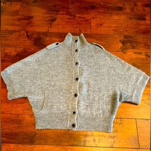 GUC Banana Republic Alpaca Blend Women’s Buttoned-Up Cardigan Sweater M in gray